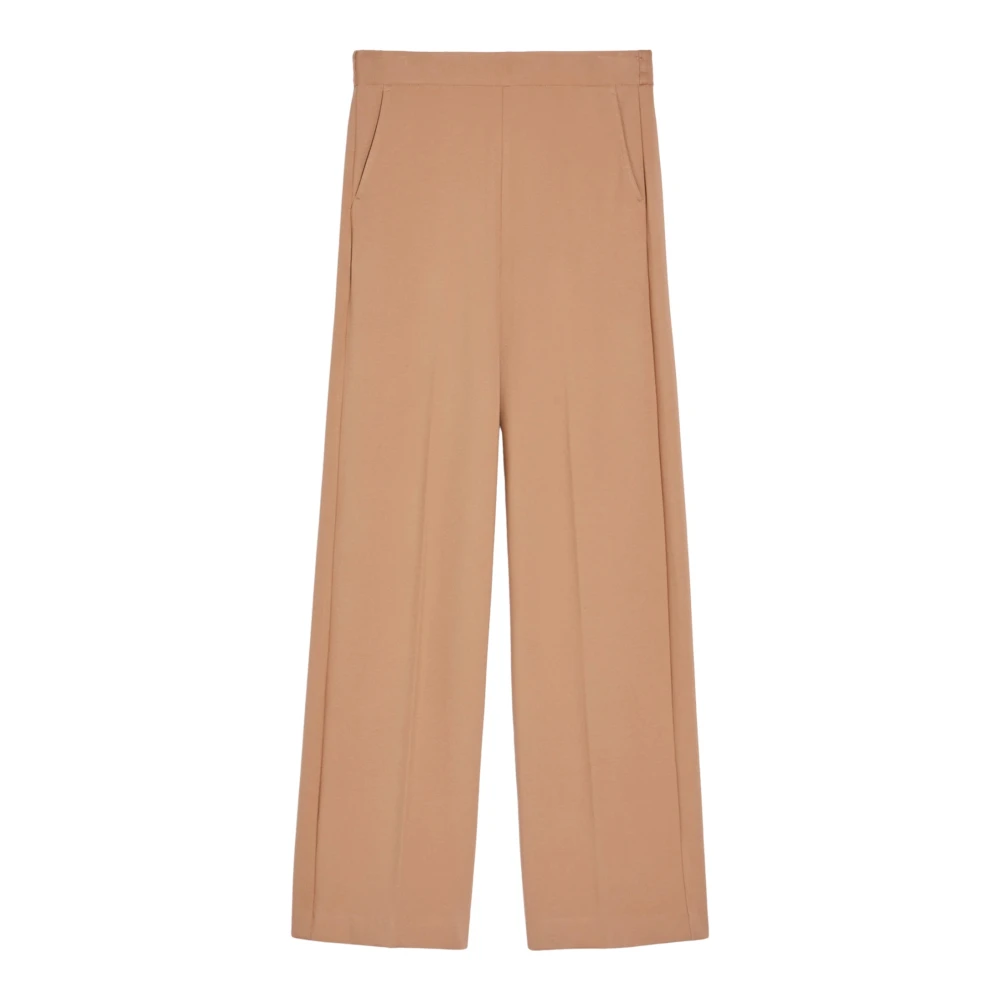 Pennyblack Jersey Wijde Broek Barcelona Stijl Brown Dames