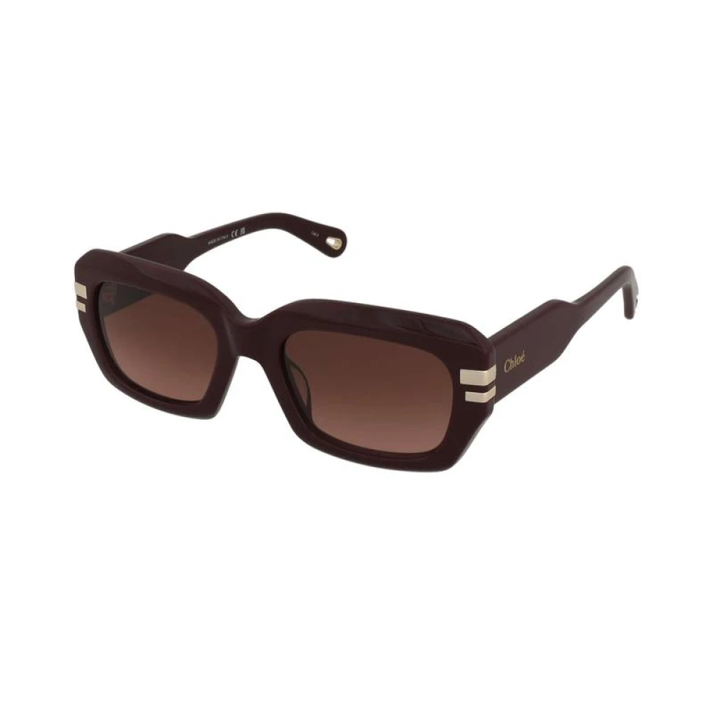 Chloé Unisex Red Gradient Sunglasses - Sunglasses - 53 Mm - Accessories