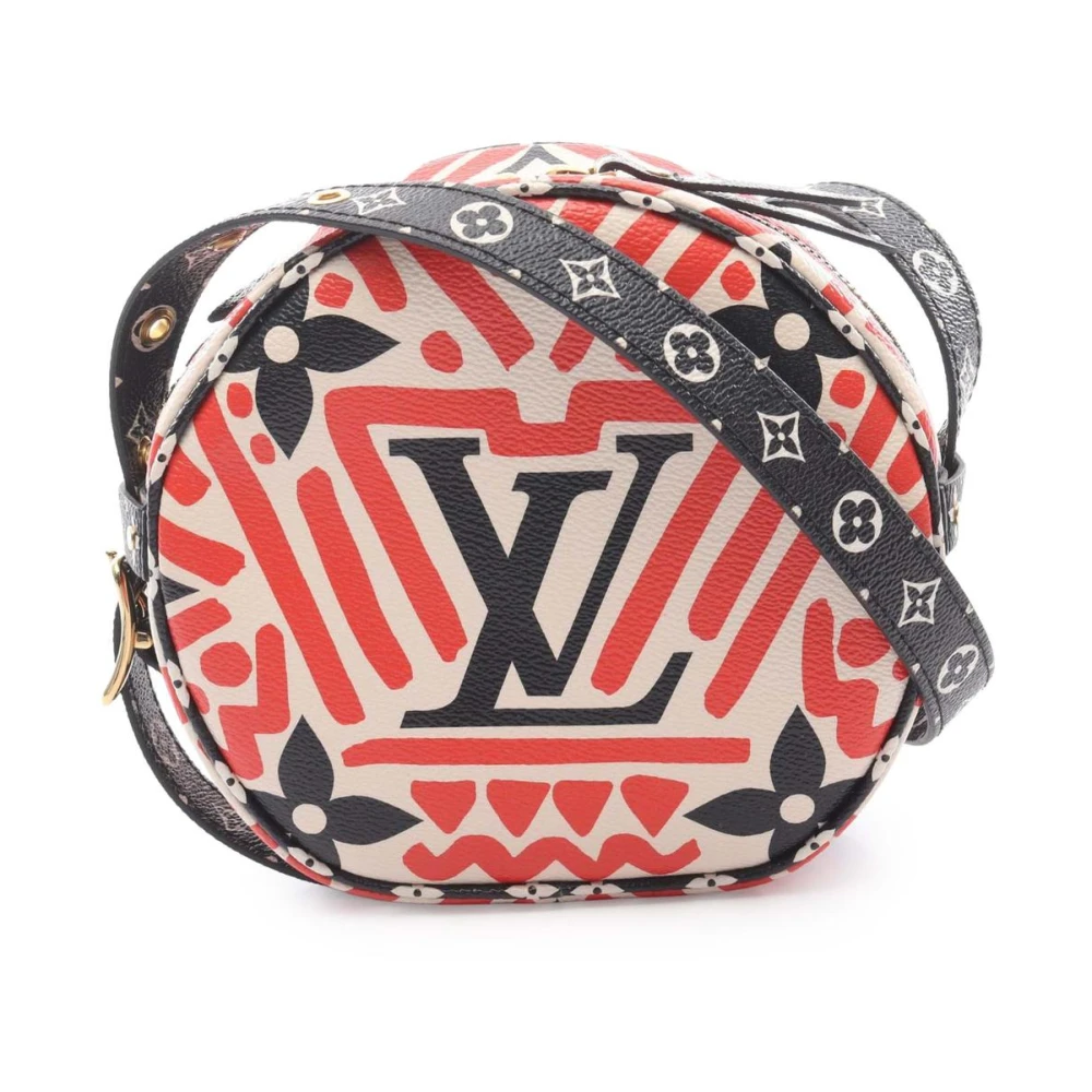 Louis Vuitton Vintage Women's Red Pre-Owned Vintage Monogram Round Crossbody Bag