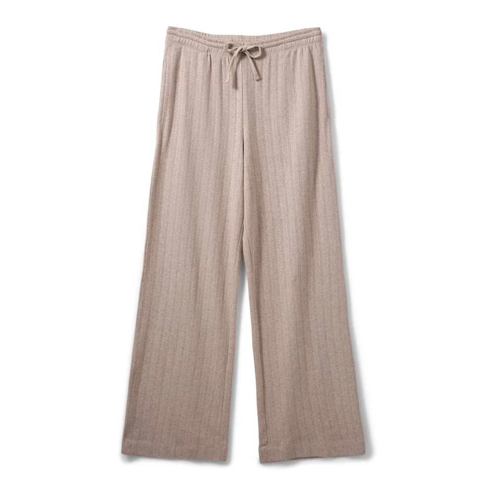 Sofie Schnoor Beige Wide Trousers - Female - Wide Trousers - Xs - Trousers