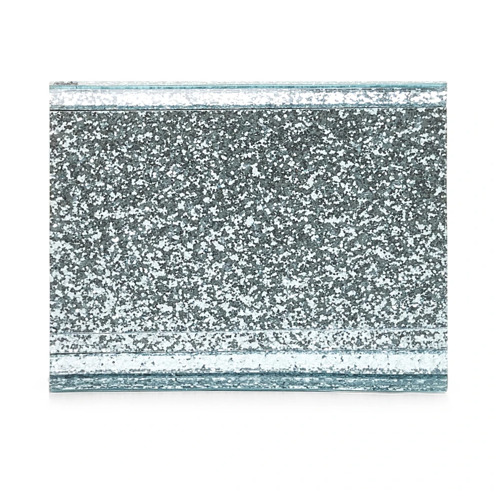 Jimmy Choo Aqua Groene Glitter Acryl Schoudertas Green Dames
