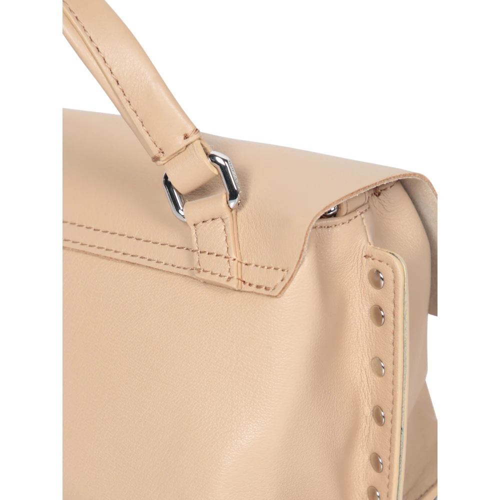 Zanellato Elegante Leren Tas Veelzijdig Ontwerp Beige Dames