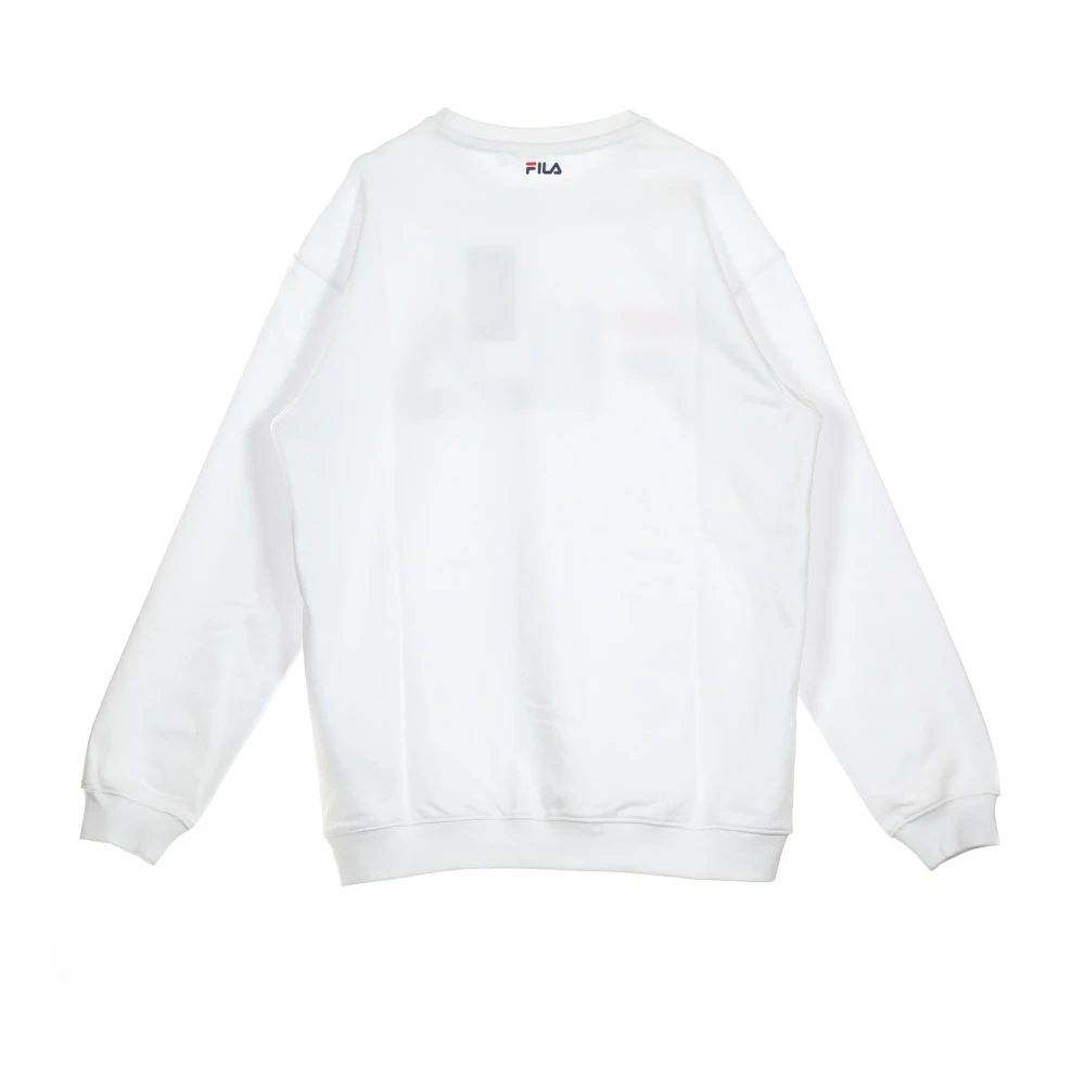 Fila Klassieke Logo Crewneck Sweatshirt Wit White Heren