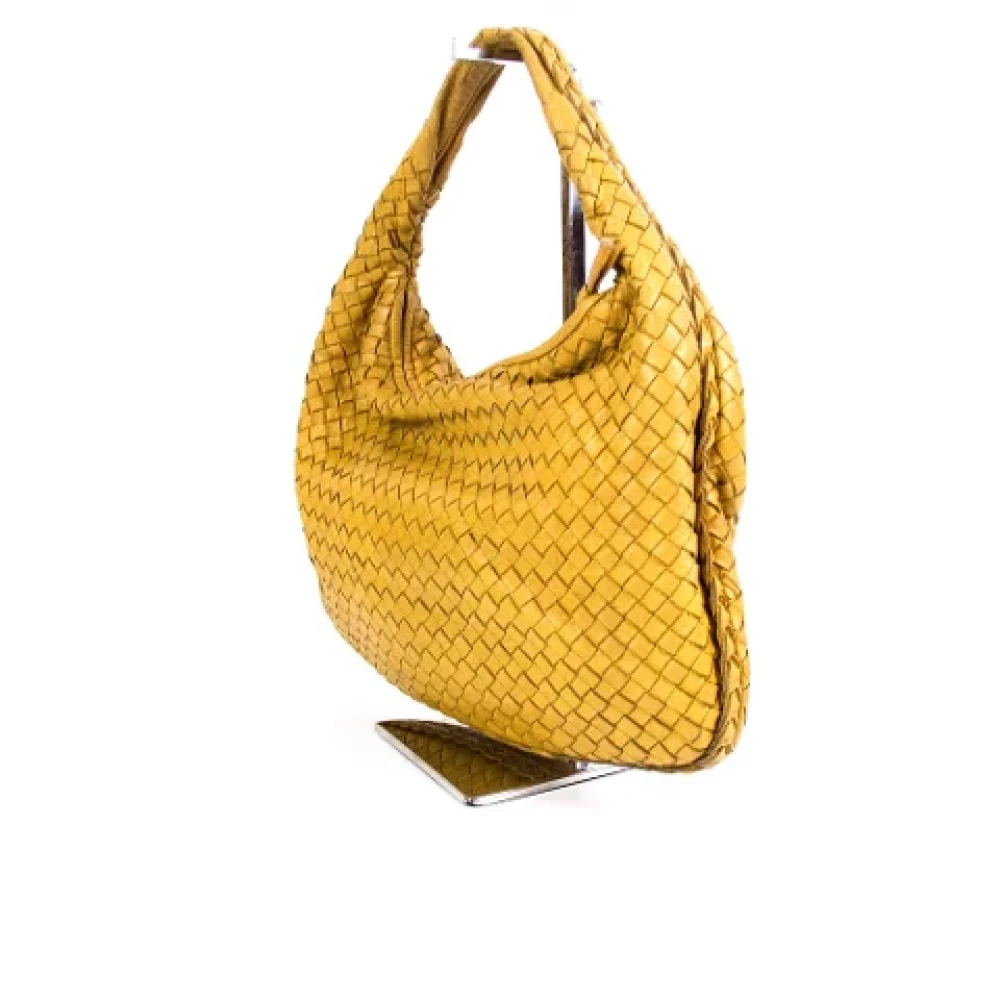 Bottega Veneta Vintage Pre-owned Leather handbags Yellow Dames