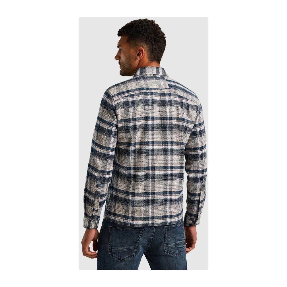Cast Iron Geruit Borstel Overshirt Regular Fit Multicolor Heren