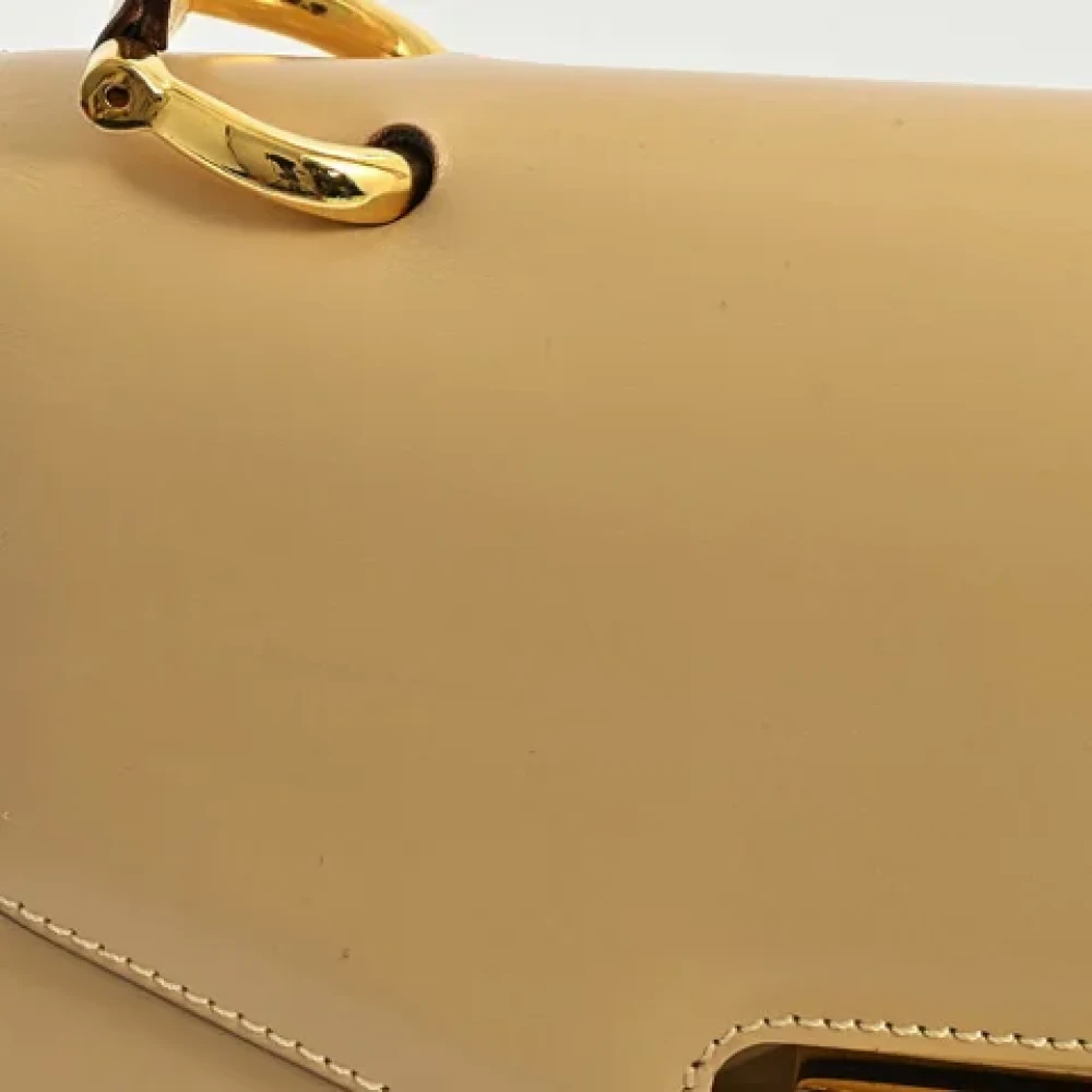 Celine Vintage Pre-owned Leather celine-bags Beige Dames