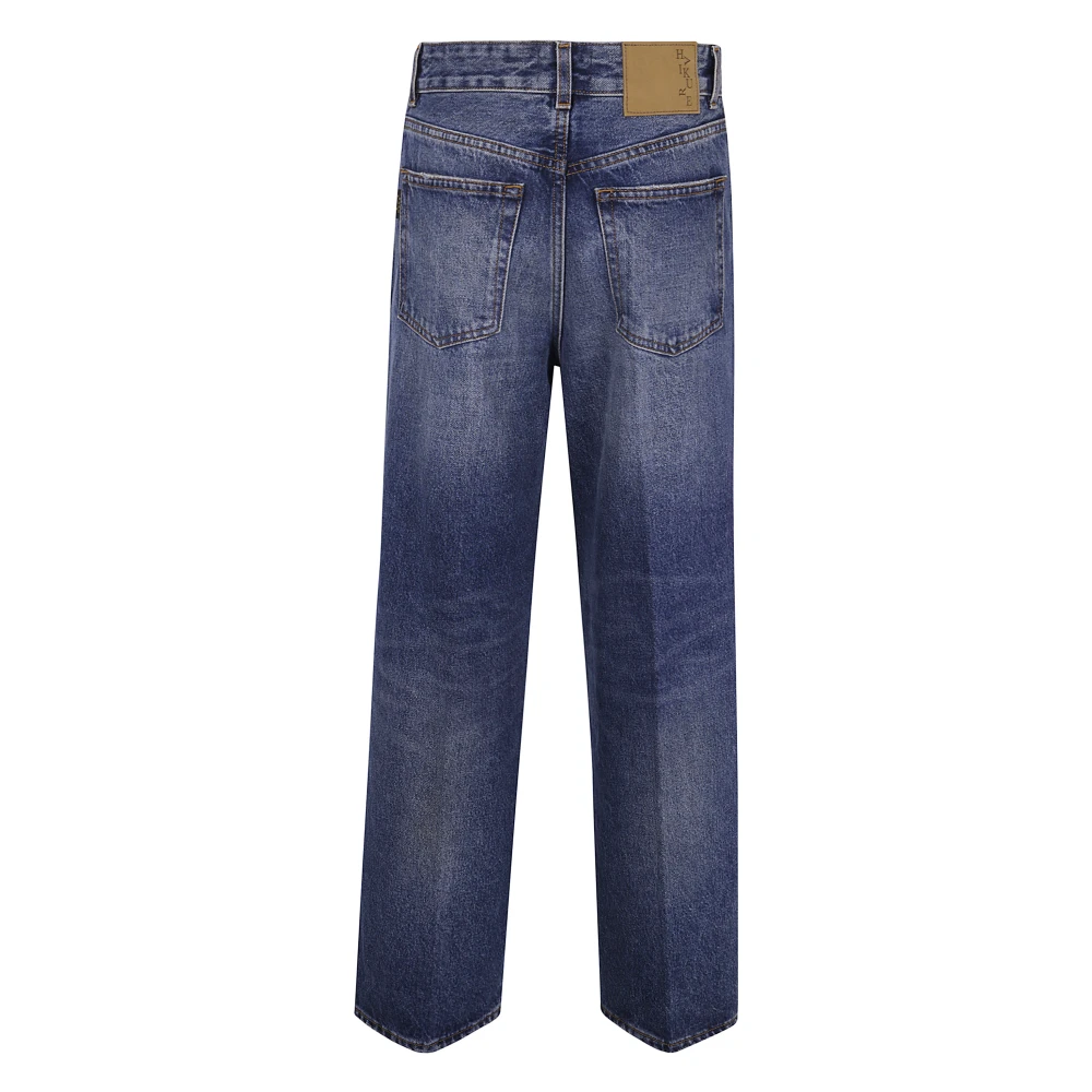 Haikure Betty Mid Blue Cropped Jeans Blue Dames