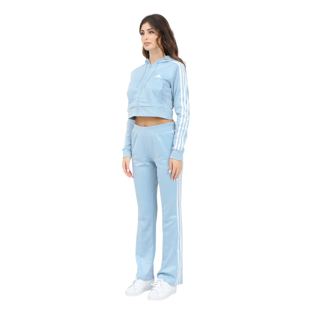 Adidas Sportieve Glam Blauwe Trainingspak Blue Dames