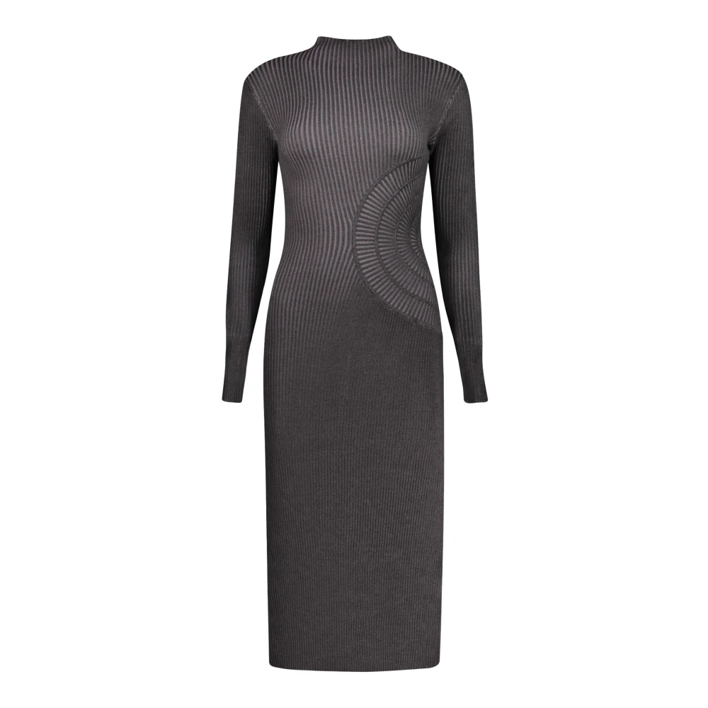 Desigual Damen Schwarz Strickkleid Mit Langen Ärmeln, S - Bild 4
