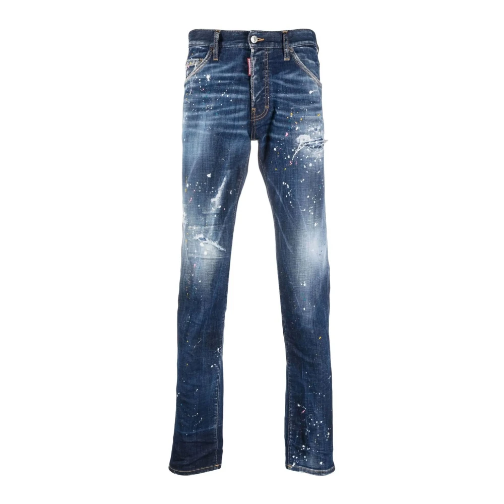 Dsquared2 Men's Blue Slim-Fit Jeans,, Stylish Denim Jeans Trousers 4XL