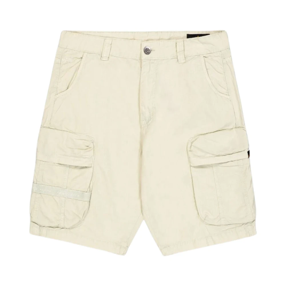 Alpha Industries Men's Beige Bermudas, W32, Manoeuvre Shorts