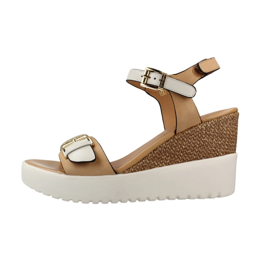 Stonefly Donna Beige - Ely 21 Sandalo Zeppa - Shoes - 39 Eu