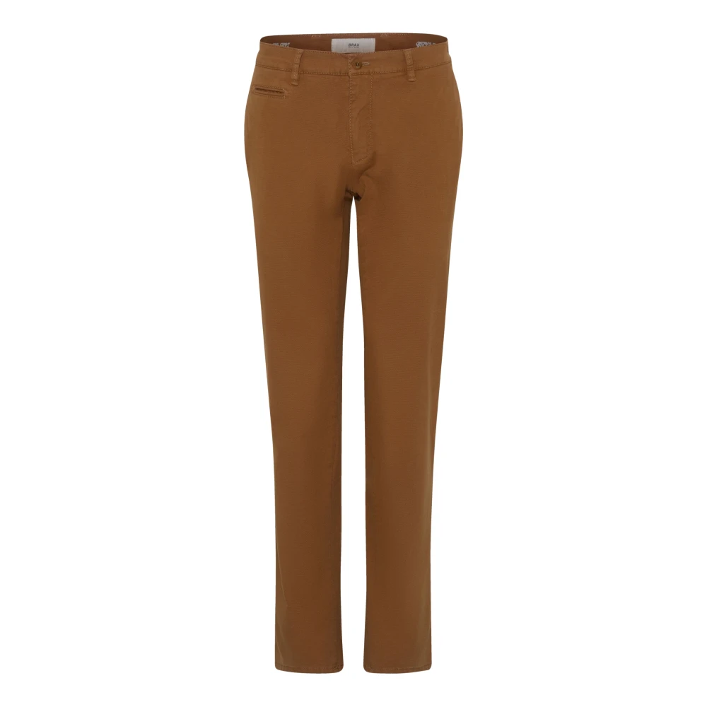 BRAX Moderne pasvorm Chino broek met Hi-Flex vezels Brown Heren