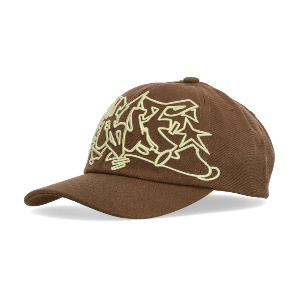 HUF Bruine Curvy Snapback Hoed met 3D Logo Brown Unisex