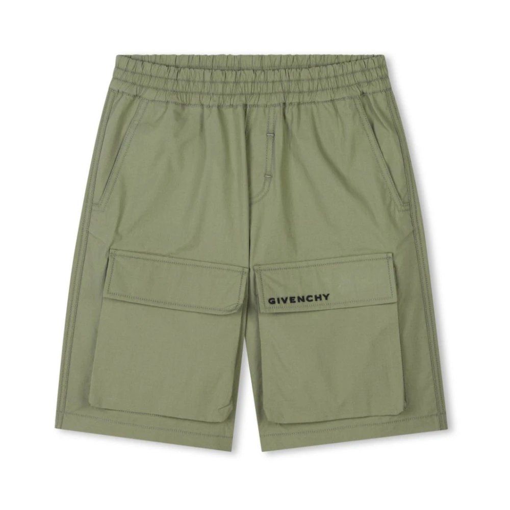 Givenchy Gröna Bermuda Shorts för Pojkar Green, Pojke