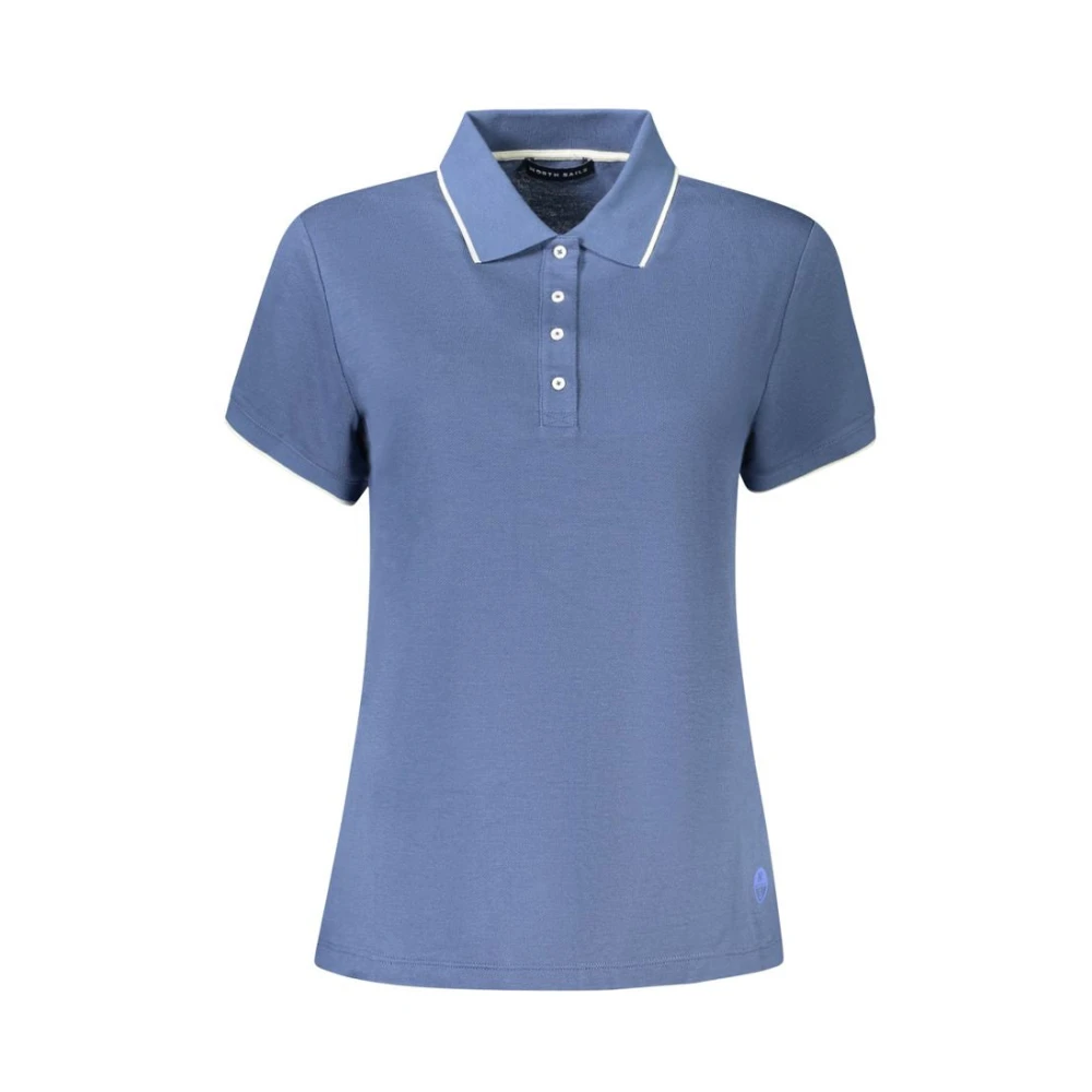 North Sails Women's Blue Polo Shirts, S, Short Sleeve Polo Shirt