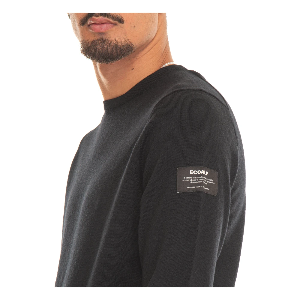 Ecoalf Gerecyclede Ronde Hals Pullover Black Heren