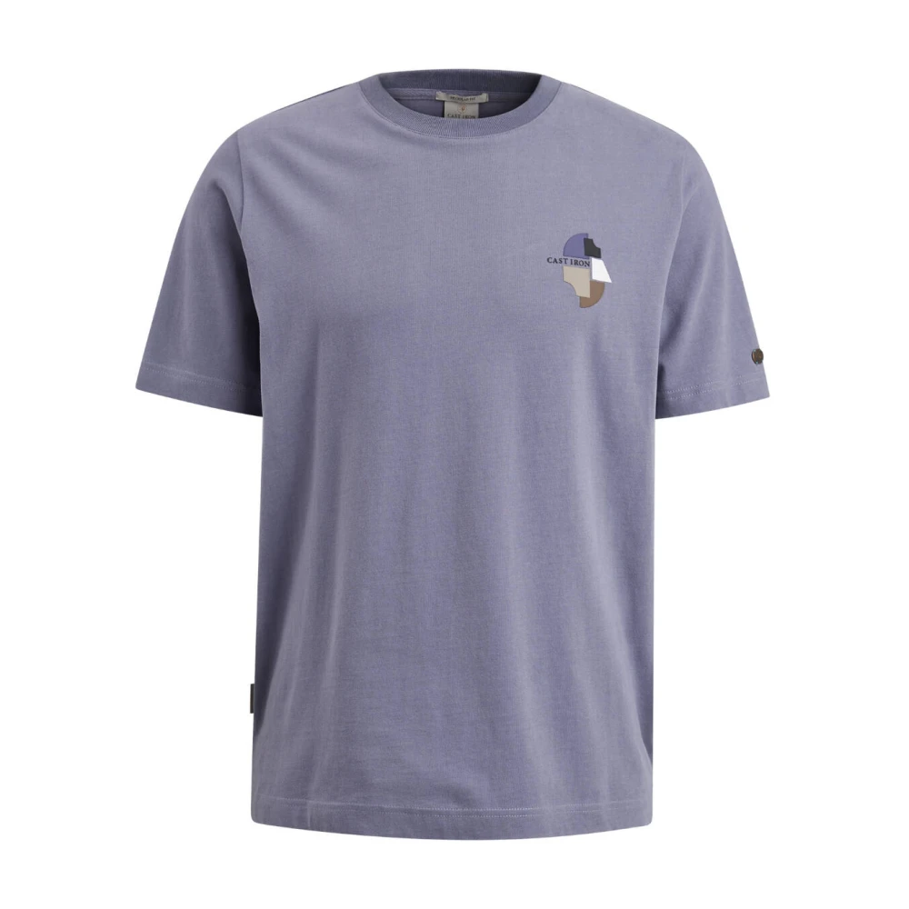 Cast Iron Korte Mouw Regular Fit T-shirt Purple Heren