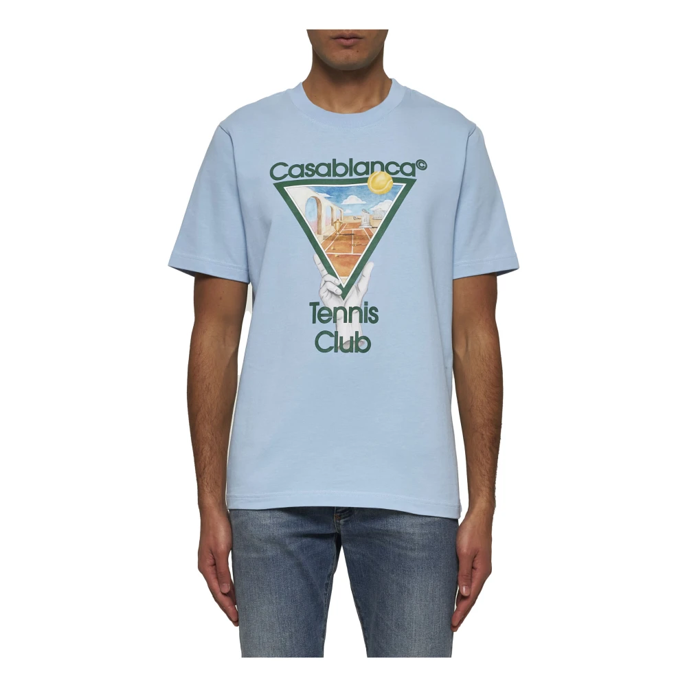 Casablanca Stijlvolle T-shirts en Polos Blue Heren