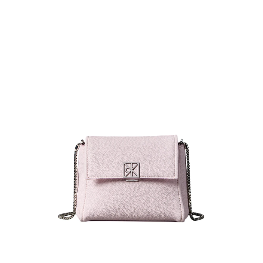 Calvin Klein Women's Pink Pebble Grain Crossbody Bag - Cross Body Bags - One Size - Bags