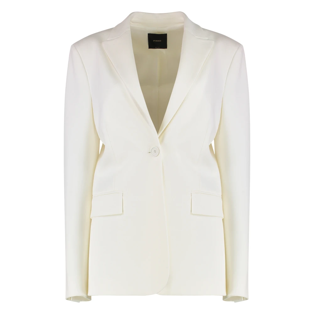 Pinko Women's White Tailored Slim Fit Blazer Jacket - Blazers - M - Jackets