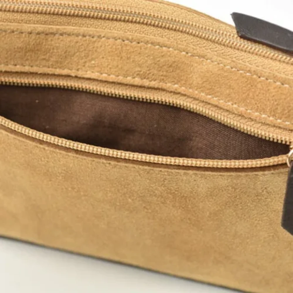 Loewe Pre-owned Leather clutches Brown Dames