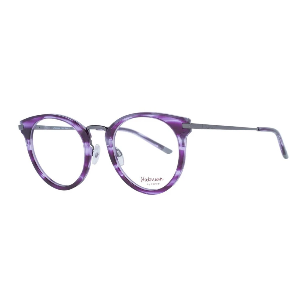Ana Hickmann Paarse Ronde Acetaat Optische Monturen Purple Dames