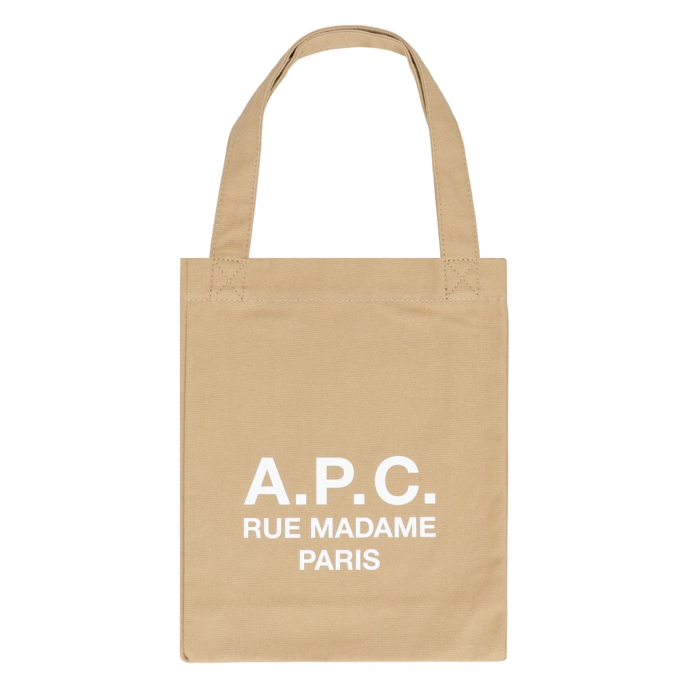 A.p.c. Women's Beige Cotton Tote Bag - Shopping Bags - One Size - Bags