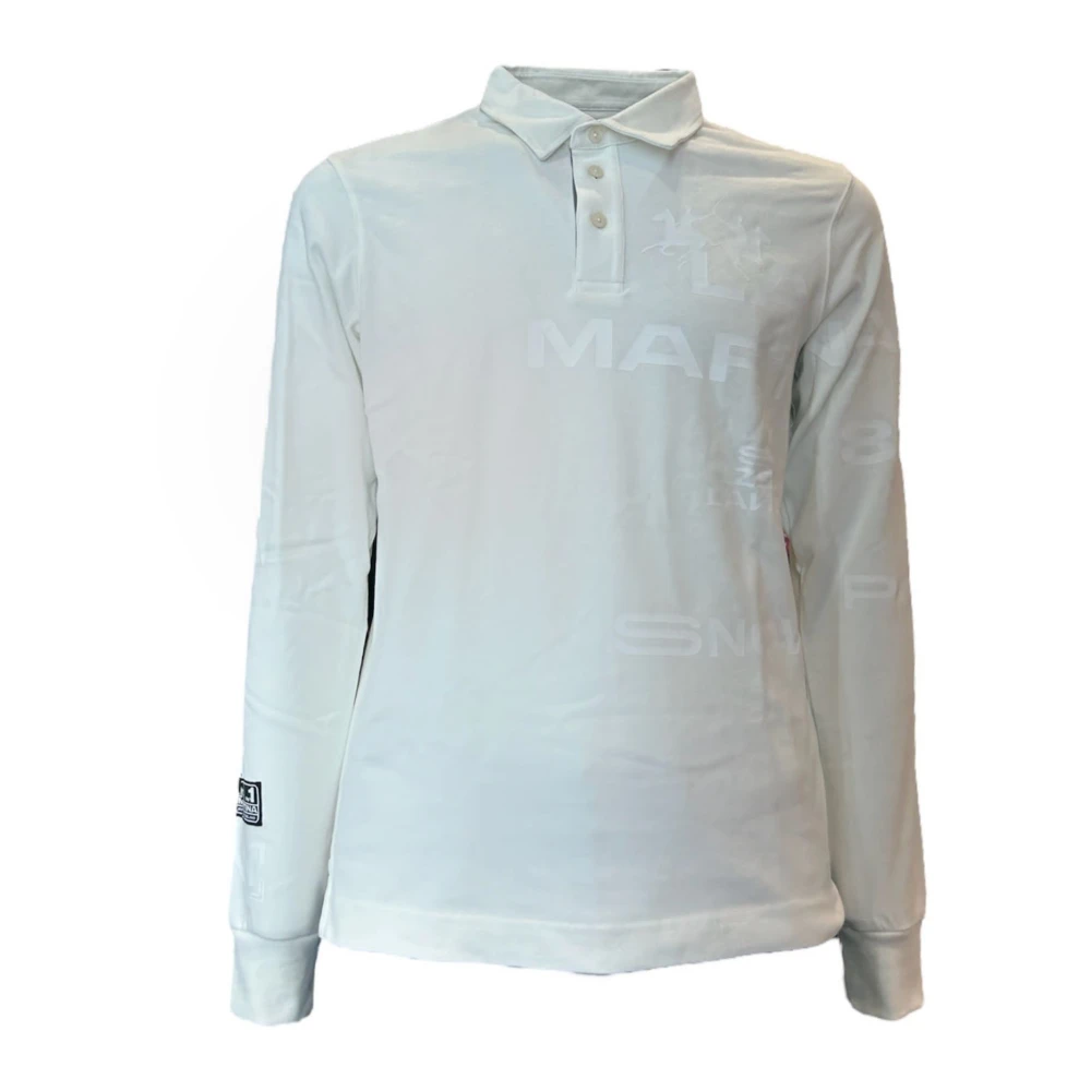 La Martina Men's White Polo Shirts, M, Polo Shirt