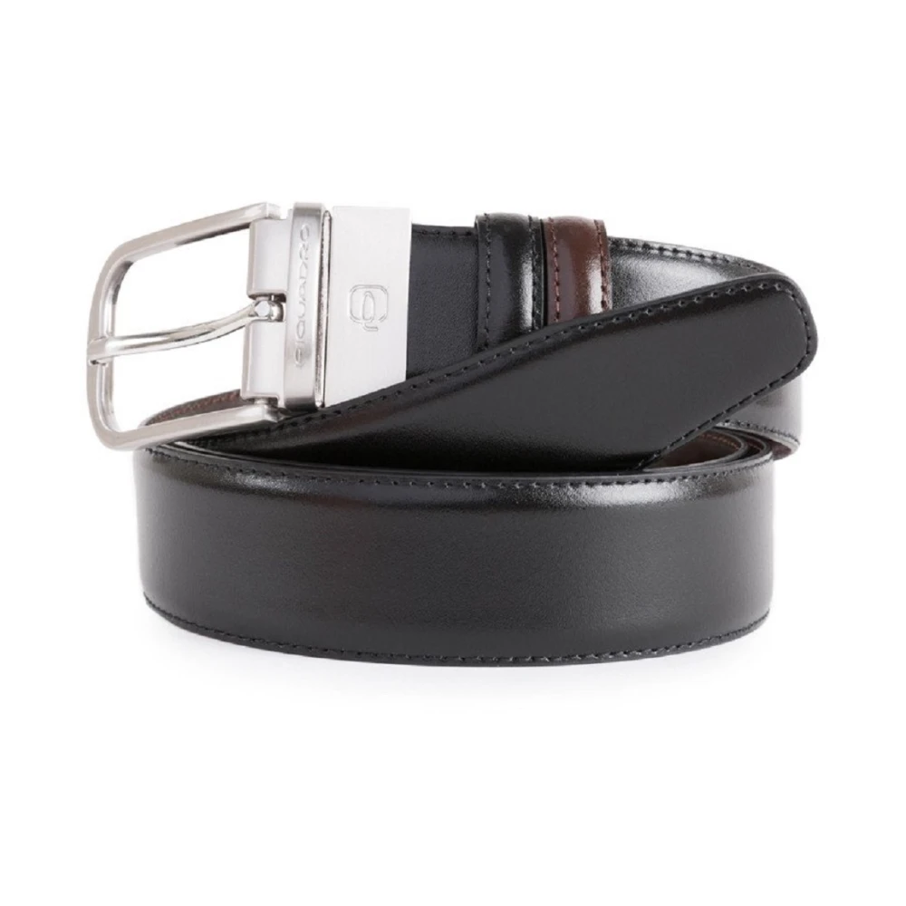 Piquadro Men's Black Belts, One Size, A S Belt
