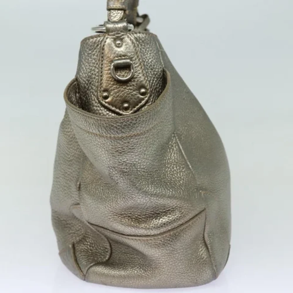 Prada Vintage Pre-owned Leather prada-bags Yellow Dames