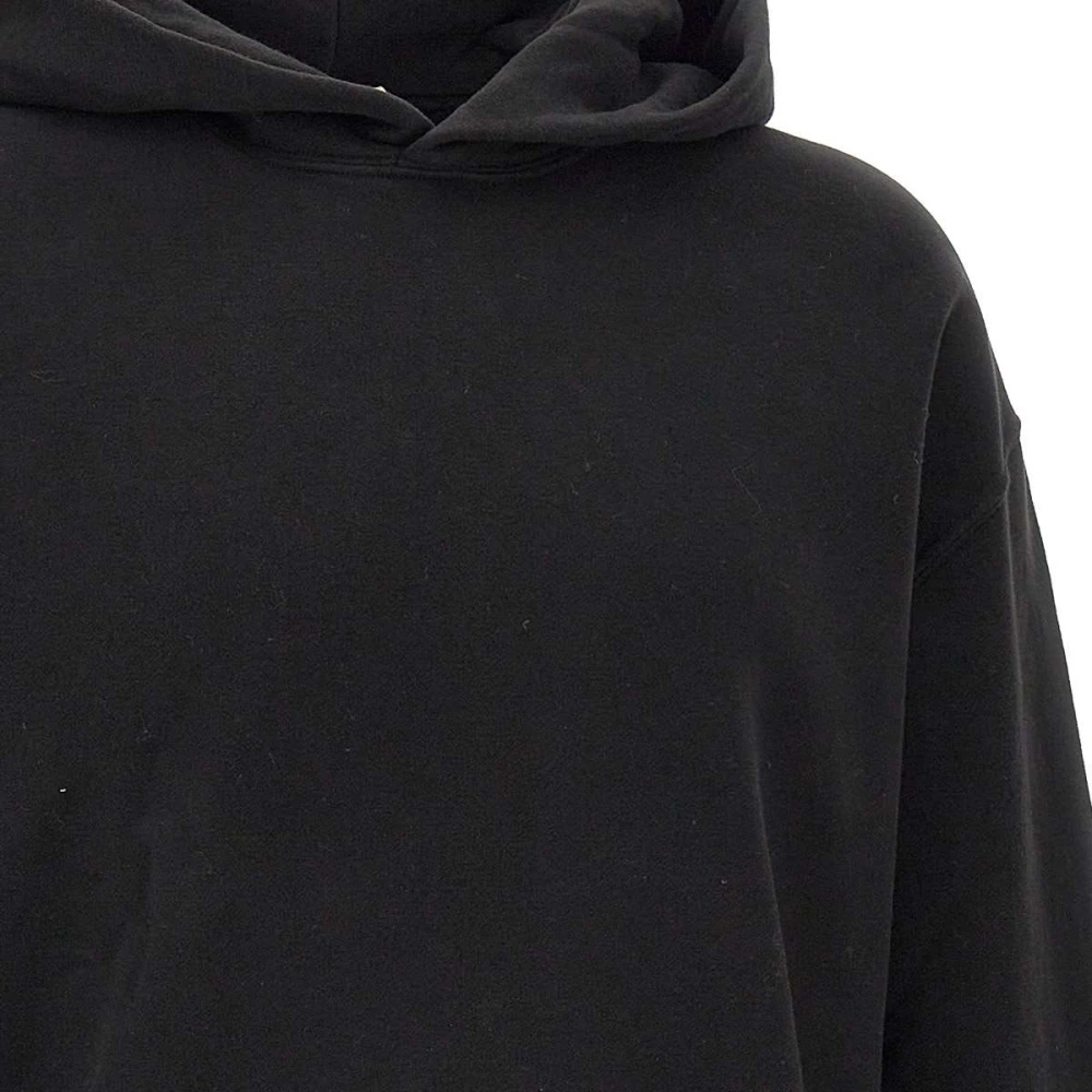 Ten C Zwarte Katoenen Hoodie Black Heren