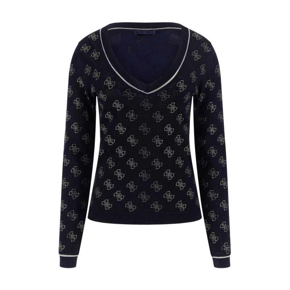 Knitwear > V-neck Knitwear - - Guess - Modalova