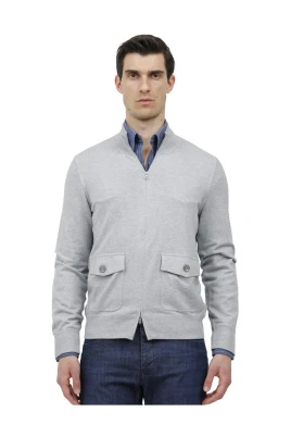 Högkrage Zip Cardigan