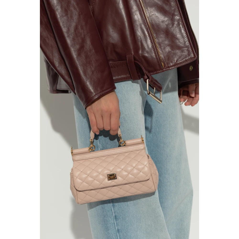 Dolce & Gabbana Schoudertas Klein Sicilië Pink Dames