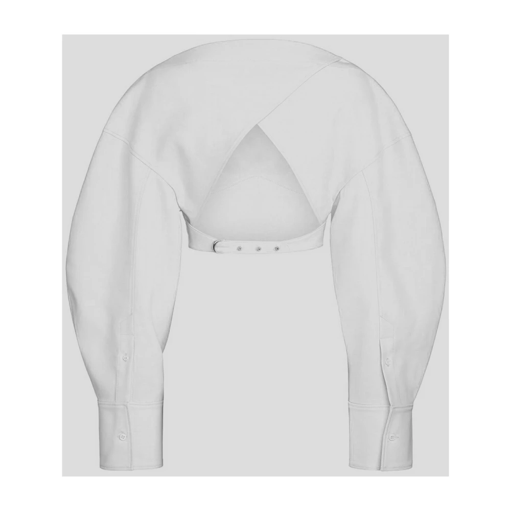 Jacquemus Katoenen Top in Le Haut Stijl White Dames