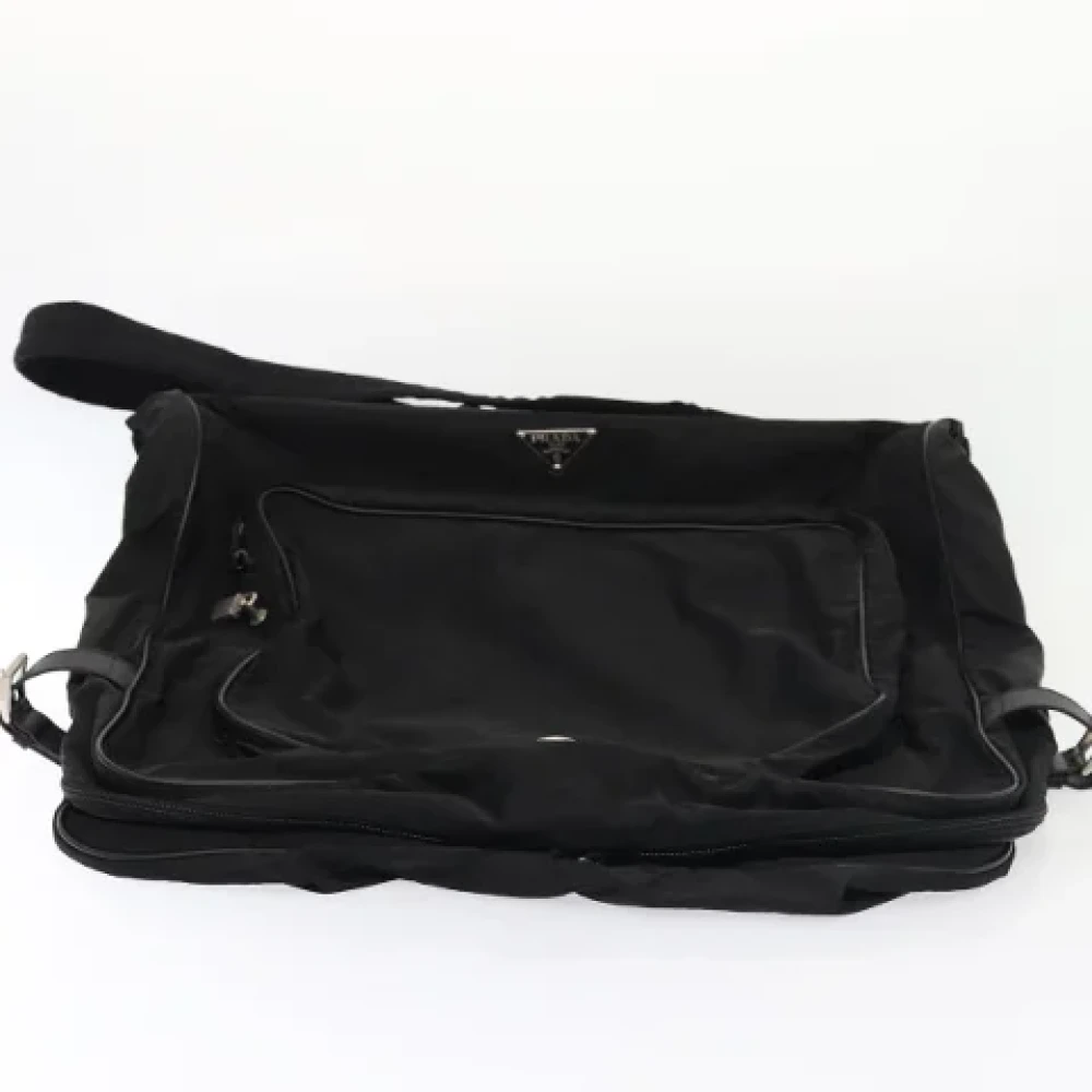 Prada Vintage Pre-owned Nylon travel-bags Black Dames