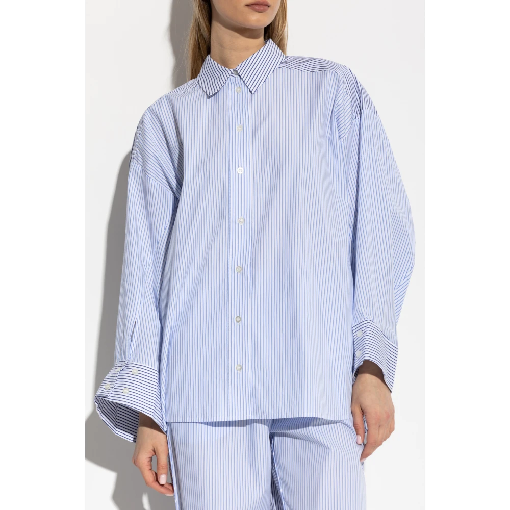 Munthe Shirt met gestreept patroon Filberto Blue Dames
