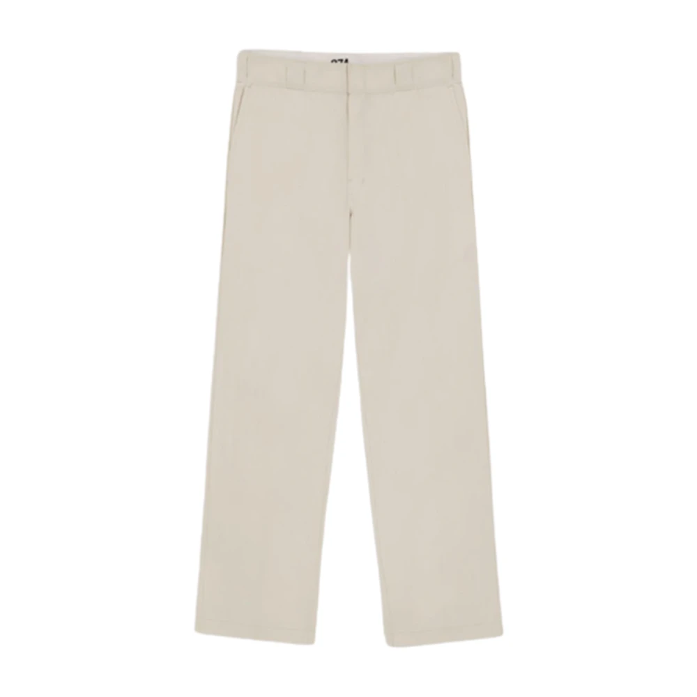 Dickies Men's White Original 874 Work Trousers Ivory - Straight Trousers - W28 L30 - Trousers