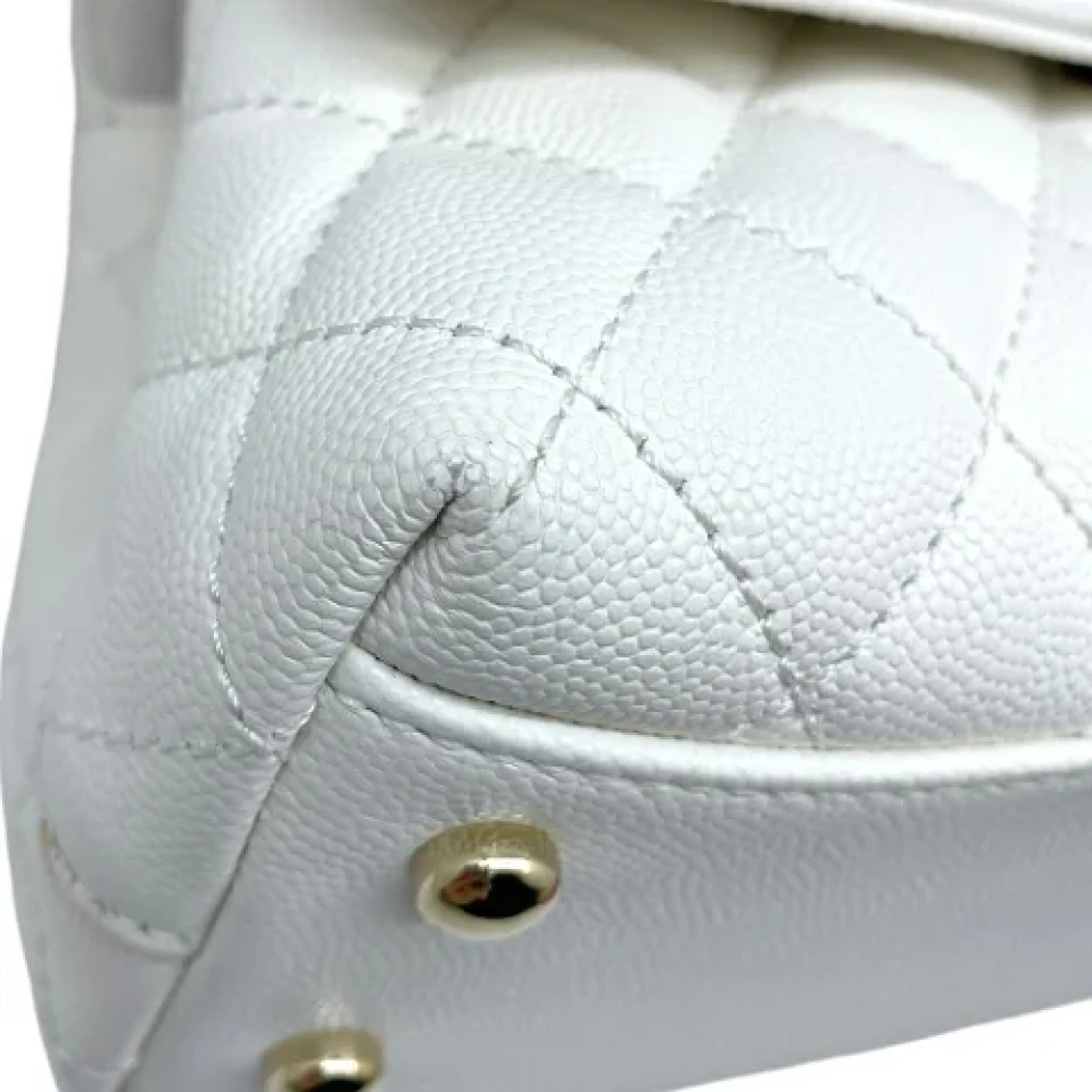Chanel Vintage Pre-owned Leather handbags White Dames