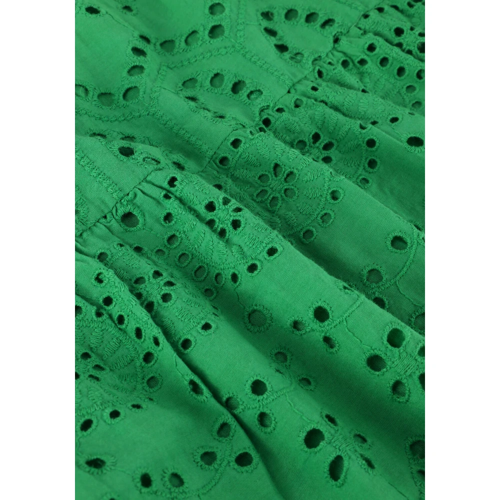 Notre-v Dames Jurken Nv-donna Dress Broderie Anglaise Dress Green Dames