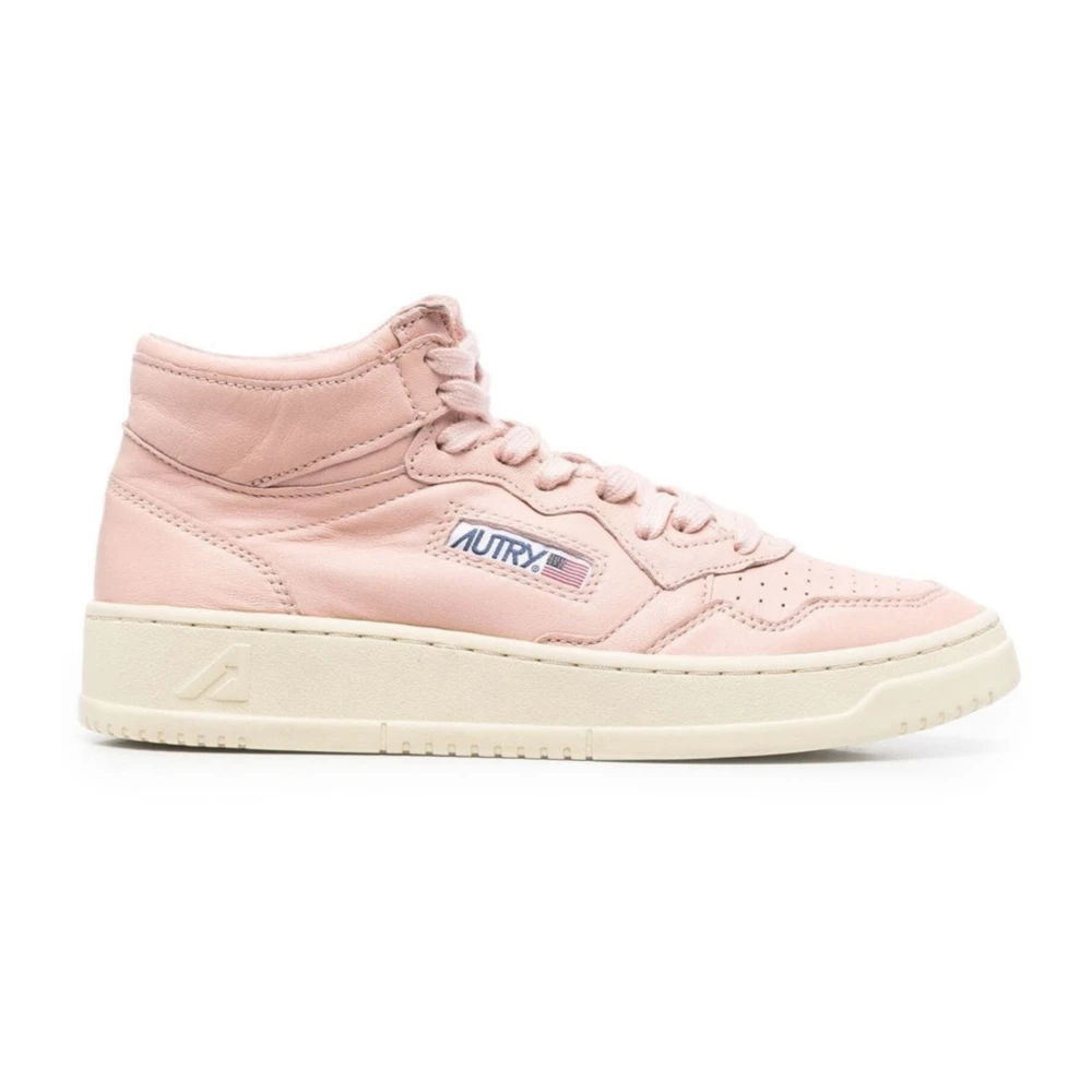 Autry Medalist Mid Sneakers Dames Schoenen Roze