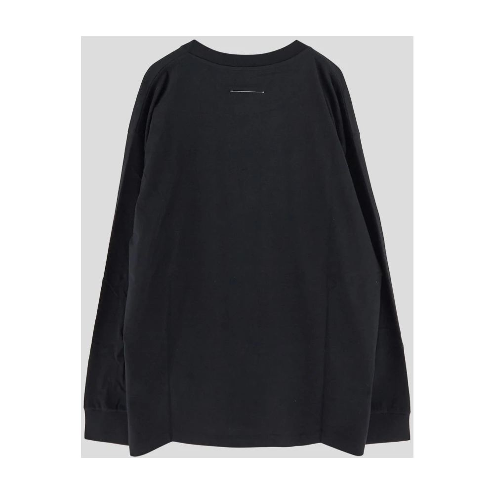 MM6 Maison Margiela Katoenen Logo T-Shirt Black Heren