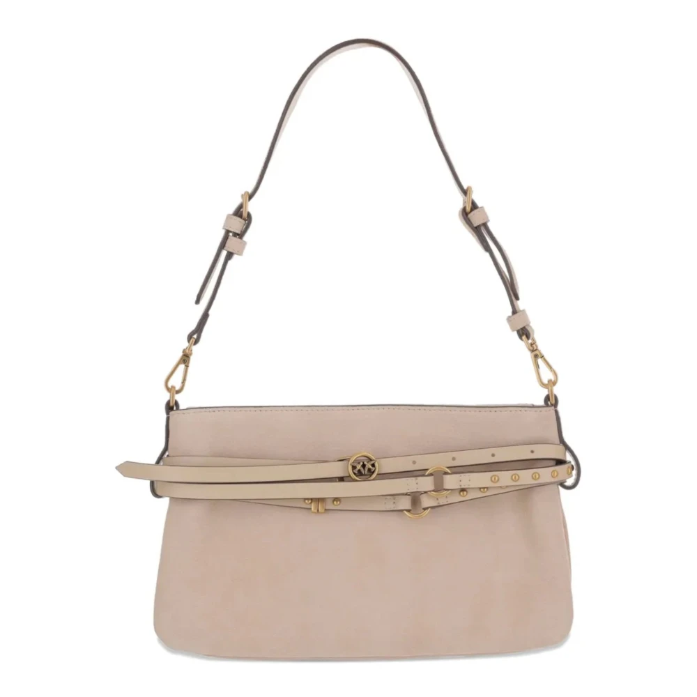 Pinko Women's Beige Shoulder Bags, One Size, Belt Mini Shoulder Bag