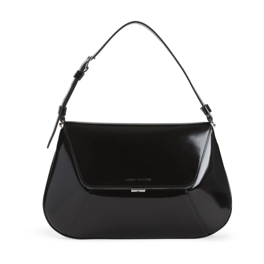 Amina Muaddi Women's Black/Silver Ami Bag