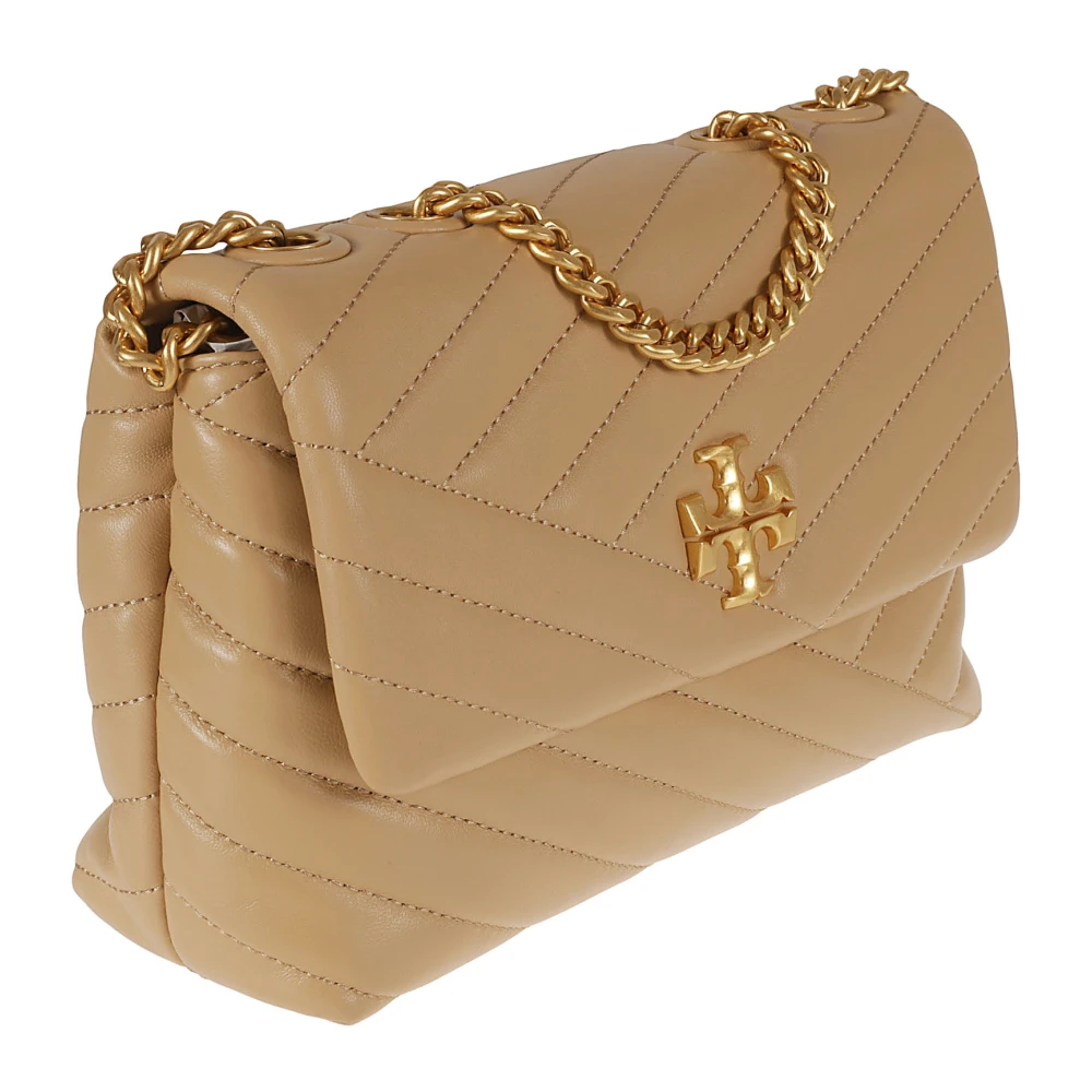TORY BURCH Chevron Omvormbare Schoudertas Beige Dames