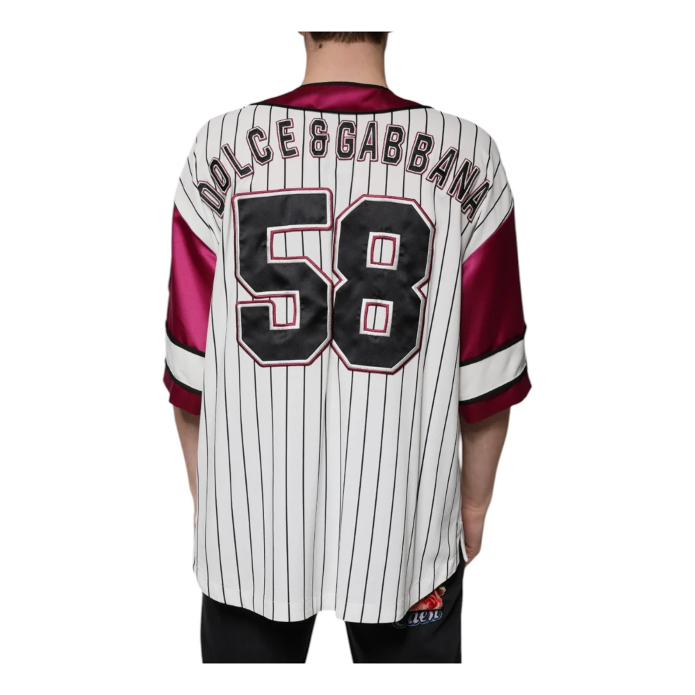 Dolce & Gabbana Multicolor V-hals knoop T-shirt Multicolor Heren