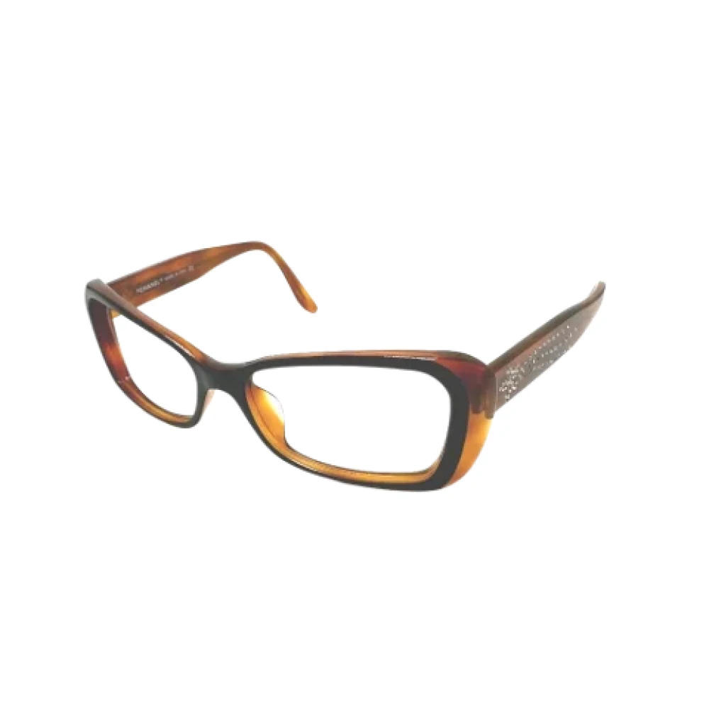 Chanel Vintage Pre-owned Fabric sunglasses Brown Dames