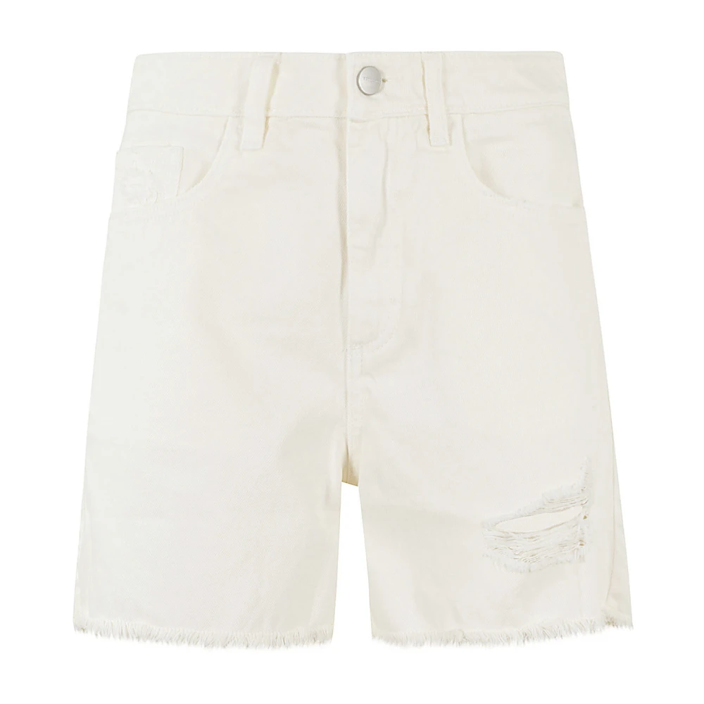 Icon Denim Stijlvolle Denim Shorts voor Vrouwen Beige Dames