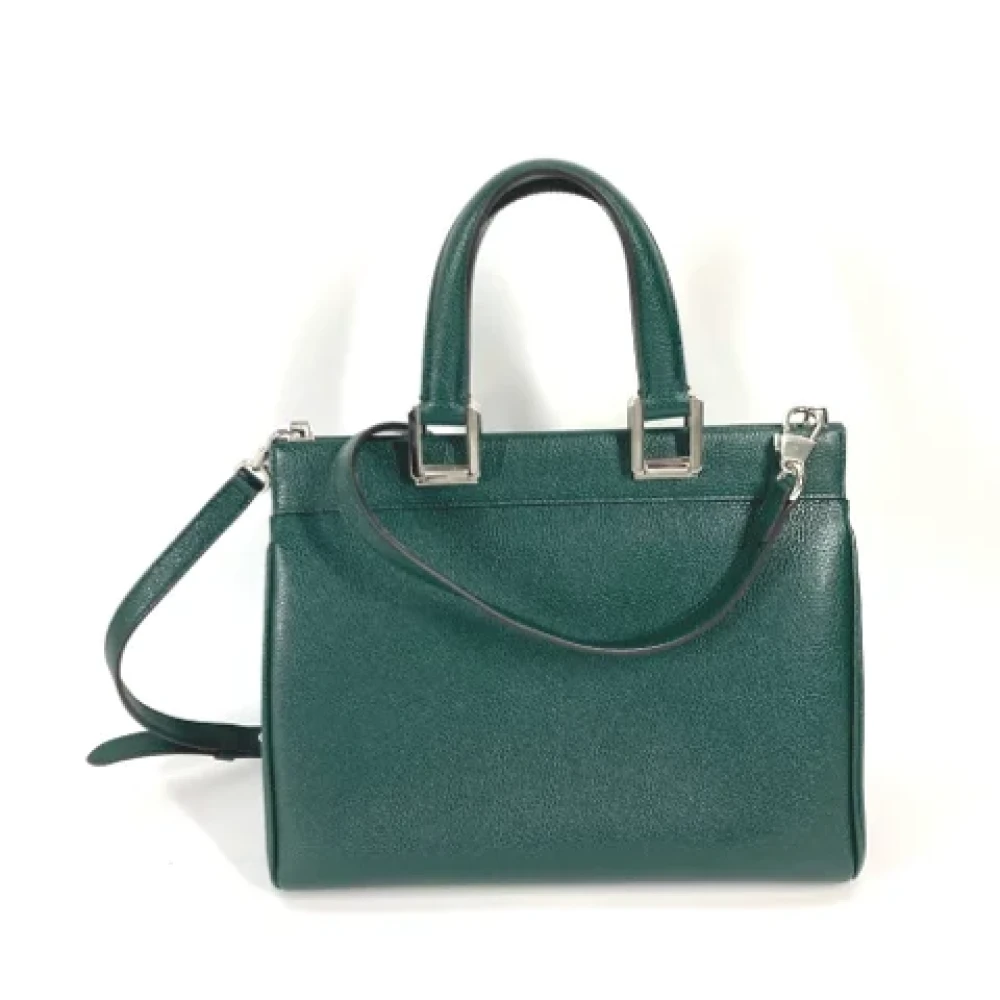 Gucci Vintage Pre-owned Leather gucci-bags Green Dames